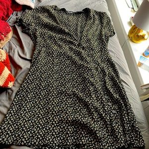 Madewell floral wrap dress